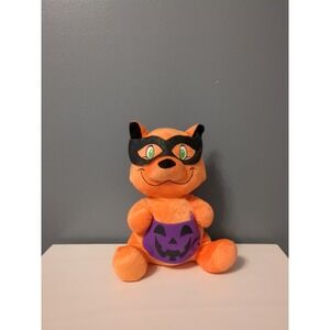 Kellytoy Sugar Loaf Toys 2016 Plush Orange Black Mask Halloween Fox Animal - 11"